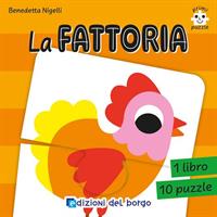 LA FATTORIA 1 LIBRO CON 10 PUZZLE - EDIZIONI DEL BORGO